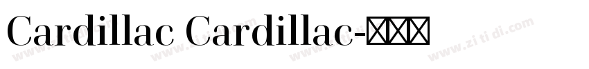 Cardillac Cardillac字体转换